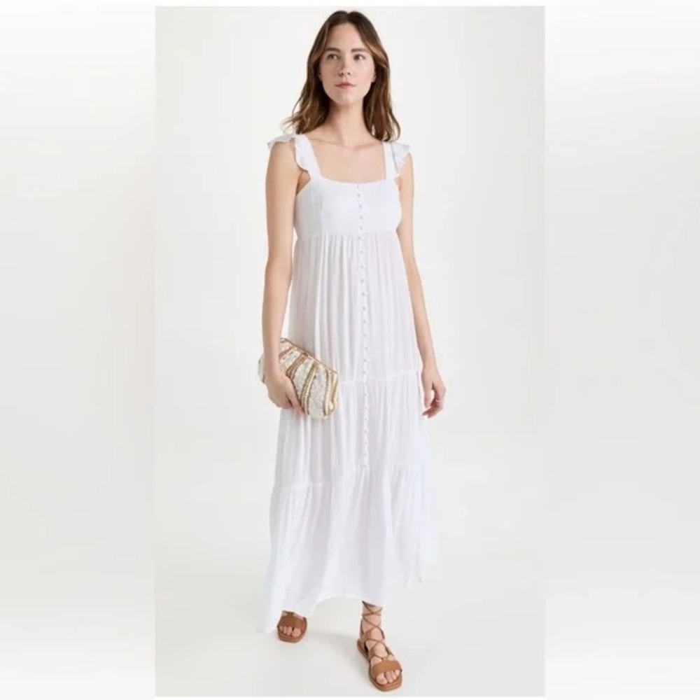 BB Dakota Ready or Yacht Maxi Dress with Button Detail
